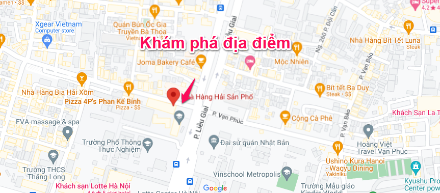 quán ăn trưa ngon tại quận Ba Đình